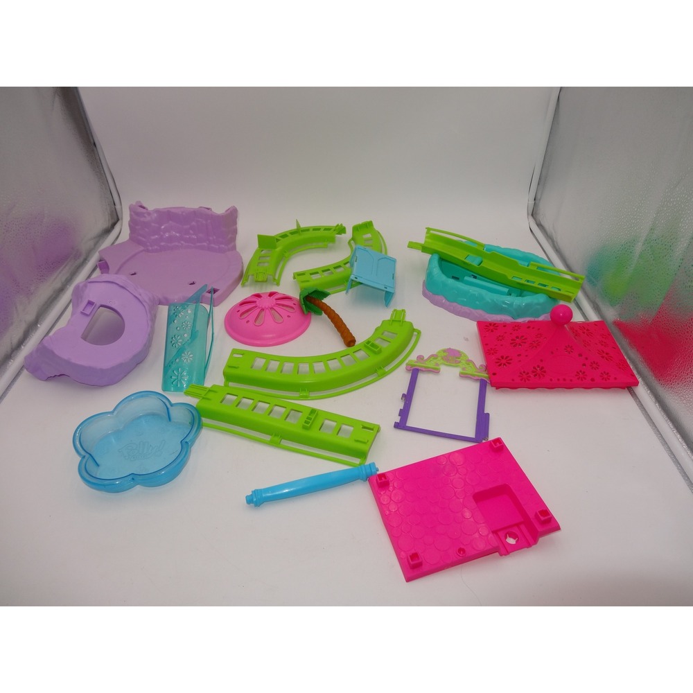 Polly Pocket Relaxin Resort Rock n Roller Coaster Hotel Replacement Parts Lot